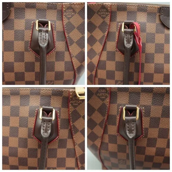 100% Authentic Louis Vuitton Caissa Brown Damier Ebene Canvas Tote - Picture 7 of 12
